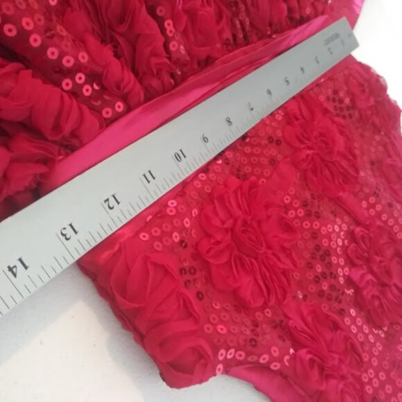 American Princess girls size 8 red sequin dress - Picture 12 of 15